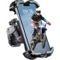 Zewdov 2026 Motorcycle Phone Mount Holder with Quick Install Clamp, Strong Grip & Anti-Drop Bike Phone Holder for Bicycle/ATV/Scooter Handlebar, 1S Security Lock Fits for iPhone/Samsung 4.7-6.8"
